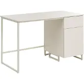 Beliani LEXTON - Bureau - Lichtbeige - MDF/Staal