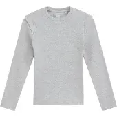 We fashion Shirt grijs gemêleerd