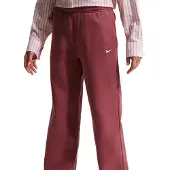 Nike Broek met open zoom voor meisjes Sportswear Studio Fleece - Rood - Kind, Rood