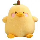 Sonstiges Pluche eend, schattig knuffel, kussen, geel, 30 cm