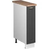 Vicco Apotheekkast Fame-Line, Anthrazit-Gold Landhaus/Wit, 20 cm, WB Eik