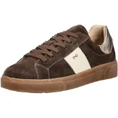 Nero Giardini Sneakers laag beige / donkerbruin / goud