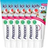 Prodent Kids 0-6 Jaar Tandpasta - 6 x 75 ml - Aardbeiensmaak