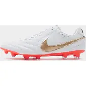 Nike Tiempo Ligera Pro Gras Voetbalschoenen (FG) Wit Goud Felrood