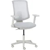 Beliani SERO - Bureaustoel - Lichtgrijs - Mesh
