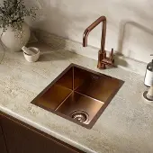 LOMAZOO Spoelbak Keuken Koper Lumion - 30 x 36 cm - RVS