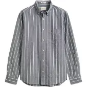 Gant Overhemd heren mélange poplin overhemd met st 3262005/901