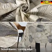 ANRO Tafelkleed Palladium Grijs 140x100cm Rechte rand Afwasbaar Waterafstotend Binnen & Buiten