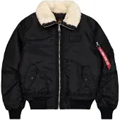 Alpha industries Winterjas zwart / wolwit