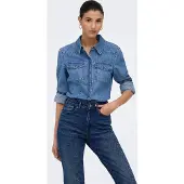 ONLY Blouse 'ONLOlivia' blauw denim