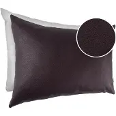 ANRO Sierkussen Bruin 30x50cm – Ademend Kunstleer Kussen Inclusief Vulling Bank Woonkamer Slaapkamer