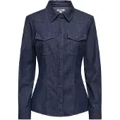 ONLY Blouse 'ONLOlivia' blauw denim