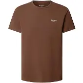 Pepe Jeans Shirt bruin / wit