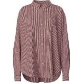 Pieces Blouse 'PCEMMY' chocoladebruin / rosé