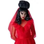Smiffys Beetlejuice Lydia pruik - Carnaval Kostuum Pruik