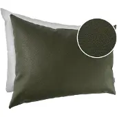 ANRO Sierkussen Groen 60x60cm – Ademend Kunstleer Kussen Inclusief Vulling Bank Woonkamer Slaapkamer