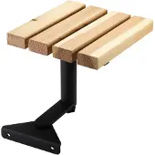 Sotech Tuinligstoel, aanbouwtafel, draaibaar, verzinkt staal, zwart, incl. houten latten van lariks