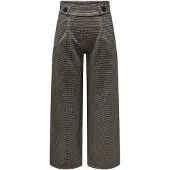 JDY Bandplooibroek 'JDYGeggo Mia' cappuccino / zwart