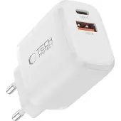 TechProtection 65 Watt 2 Poort USB En USB-C Oplader Wit