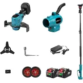 OEM Grastrimmer, 2500W vermogen, multifunctionele bladblazer, set van 2 batterijen