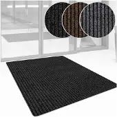 ANRO Deurmat Mischa Zwart 150x90cm – Schoonloopmat Antislip Rubber