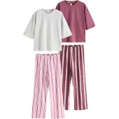 Next Pyjama grijs / lila / wit