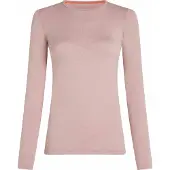 Icebreaker - Dames thermokleding - W Merino 260 Oasis LS Crewe Pink Quartz voor Dames van Wol - Maat S - Roze