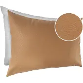 ANRO Sierkussen Saffraan 60x60cm – Ademend Kunstleer Kussen Inclusief Vulling Bank Woonkamer