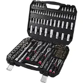 Toolcraft TO-10674603 Bit- en steeksleutelset 1/2, 1/4, 3/8 255-delig