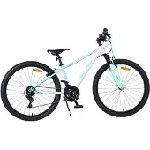 Volare Boost Kinderfiets - 26 inch - Wit Mintgroen - 21 versnellingen