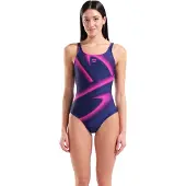 Arena - Women's Flash Swimsuit U Back Lb - Badpak 44, meerkleurig