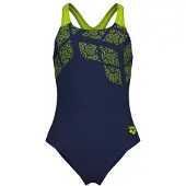 Arena - Girl's Kikko Swimsuit Swim Pro Back - Badpak 140, blauw
