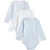 Tommy Hilfiger Rompertje/body pastelblauw / wit