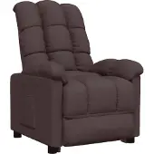 Syfax Fauteuil verstelbaar stof donkerbruin