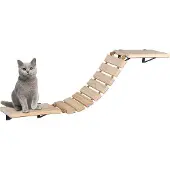 Famanu kattenwandtrap van hout - Handgemaakte klimelementen voor huisdieren