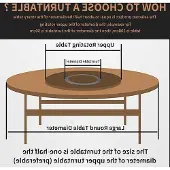 Famanu serveerplank, aluminiumlegering - Draaibare lazy susan