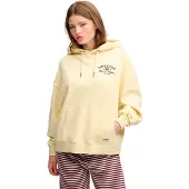 Superdry Sweatshirt citroengeel / zwart