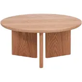 Livin24 Salontafel Aya ø80 cm blank eiken