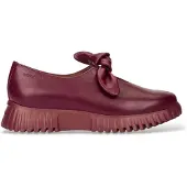 Wonders Dames Leren Velvet loafers in granaatrood (40), Leer, Plat, Geen, Casual, Granaatappel A-4421