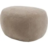Livin24 Poef Fenna velvet beige