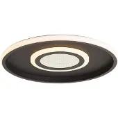 QAZQA Moderne Plafondlamp Zwart Incl. LED 3-Standen Schakelaar - Frini