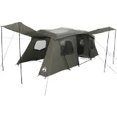 vidaXL Instant Tent met Regenhoes Waterdicht 3-persoons Leger Groen