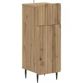 vidaXL 3-delig badkamerkast set ZWOLLE Artisanaal eiken Bewerkt hout