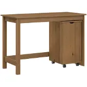 vidaXL Bureau kast set 2 st HoningBruin Massief grenenhout