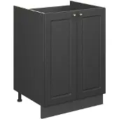 Vicco Wastafelkast Fame-Line, Anthrazit-Gold Landhaus/Antraciet, 60 cm