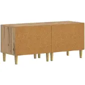 vidaXL Tv-meubel Artisanaal eiken Bewerkt hout