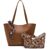 Tamaris Shopper 'Margarethe' cognac / zwart