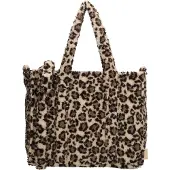 Beagles Fluffy Teddy Shopper/Schoudertas 15.6'' Lugo Leopard Beige