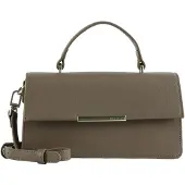 Ted Baker Leer schoudertas handtas Rennye Elongated Bar Detail Cross Body Taupe