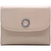 Esquire Leer portemonnee Athena Lady Clip Wallet Beige